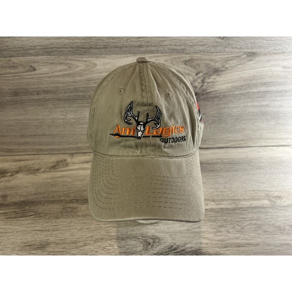 Ani Logics Outdoors Employee Cap Hat Beige Mens Adjustable Embroidered - Picture 1 of 6